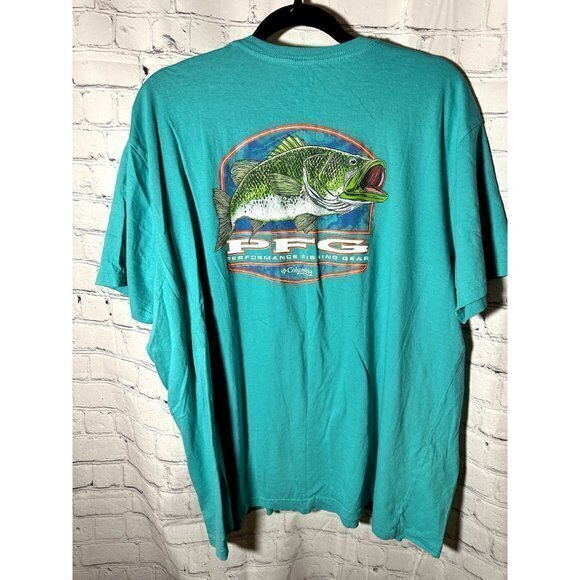 COLUMBIA PERFORMANCE FISHING GEAR MENS SHORT SLEEVE SHIRT (XXL) EUC E-48 - Picture 4 of 5